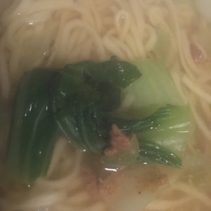 温まる　青梗菜のとろとろ醤油ラーメン